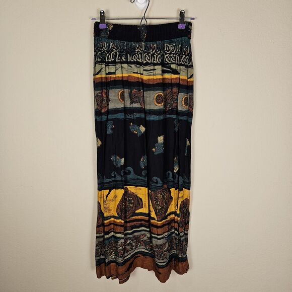 VTG 80s 90s Southwestern In Group Ltd Skirt Jacket Womens M Bohemian Fringe USA - Picture 12 of 16